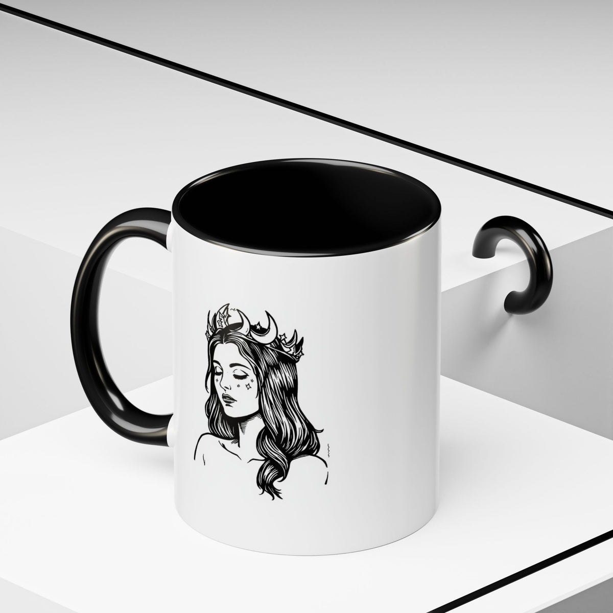 Moon Witch Mug, Celestial Coffee Cup, Witchy Moon Phase Gift, Coven Series Mug, Gift for Her, 11oz 15oz