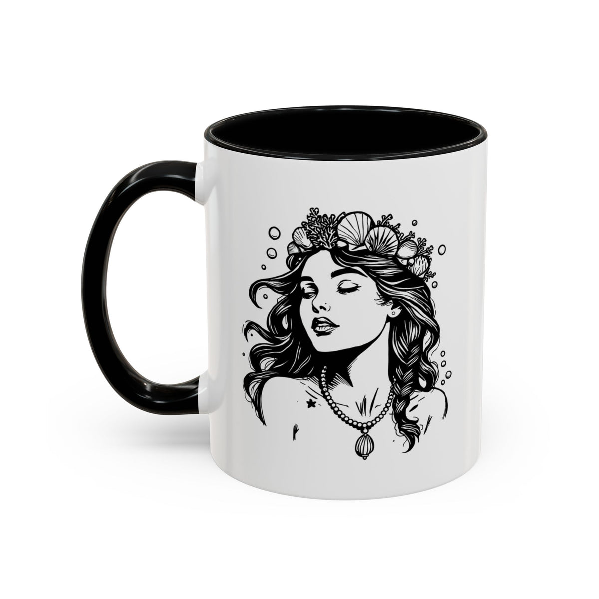 Sea Witch Mug, Coastal Coffee Cup, Witchy Beach Aesthetic Gift, Coven Series Mug, Gift for Her, 11oz 15oz