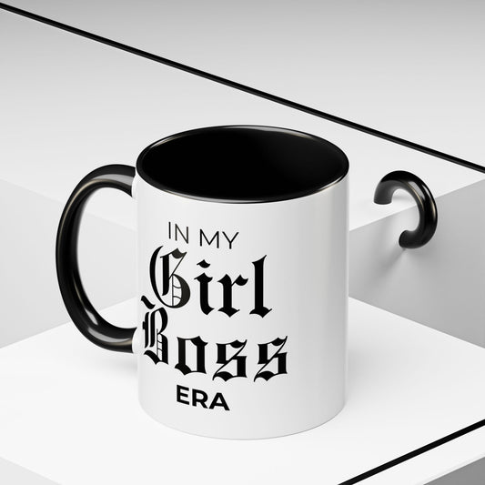 In My Girl Boss Era Mug, Personalized Est. Date Mug, Entrepreneur Gift, Funny Coffee Cup