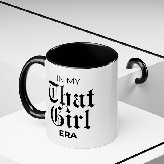 In My That Girl Era Mug, Personalized Est. Date Mug, Aesthetic Coffee Cup, Self Care Gift for Her
